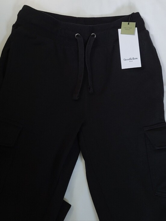 Goodfellow & Co Pants - NEW Men's XS Goodfellow & Co Black Fleece-Lined Cargo Jogger Pants